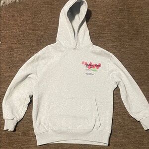 Zara Gray Sweatshirt with Pink and Black Print